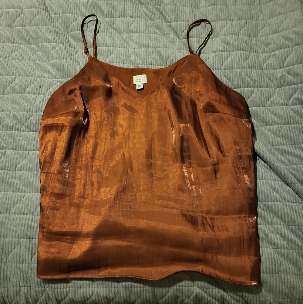 Super Cute Irredecent Bronze Blouse